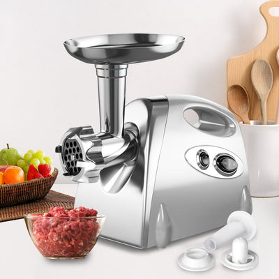 2800W Electric Meat Grinder Mincer Sausage Filler Kibbe Maker Stuffer Kitchen Silver Payday Deals