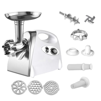 2800W Electric Meat Grinder Mincer Sausage Filler Kibbe Maker Stuffer Kitchen White Payday Deals