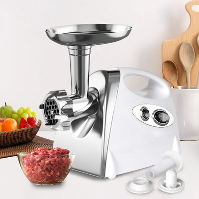 2800W Electric Meat Grinder Mincer Sausage Filler Kibbe Maker Stuffer Kitchen White Payday Deals