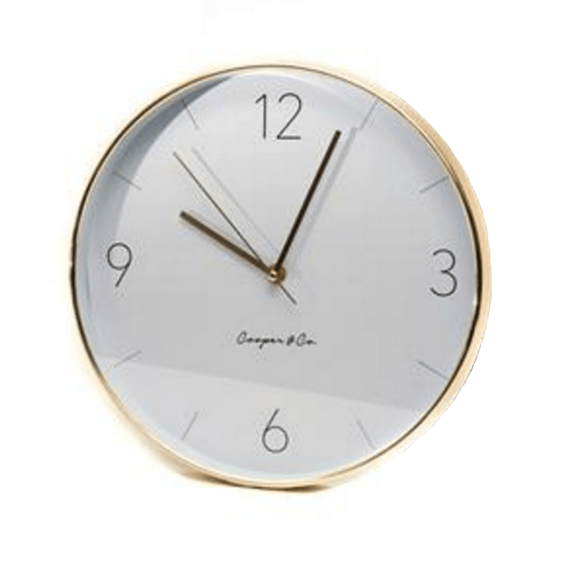 29cm Metro Wall Clock Modern Designer Minimalistic Minimal Decor HC480 Payday Deals