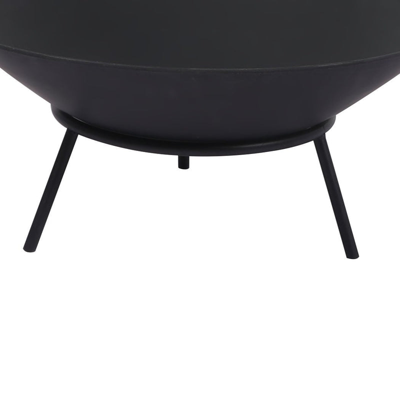 2IN1 Steel Fire Pit Bowl Firepit Garden Outdoor Patio Fireplace Heater 70cm Payday Deals