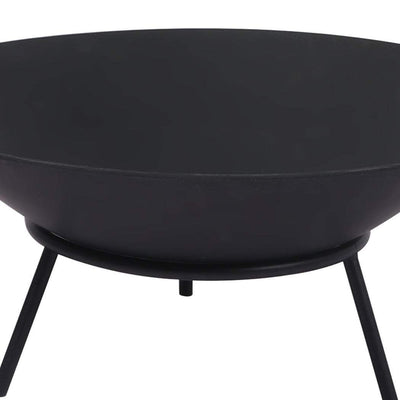 2IN1 Steel Fire Pit Bowl Firepit Garden Outdoor Patio Fireplace Heater 70cm Payday Deals