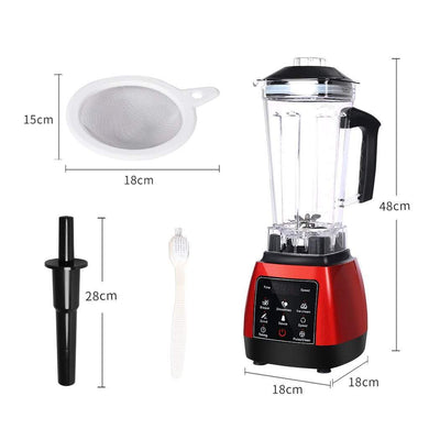2L Commercial Blender Mixer Food Processor Kitchen Juicer Smoothie Ice Crush Red Payday Deals