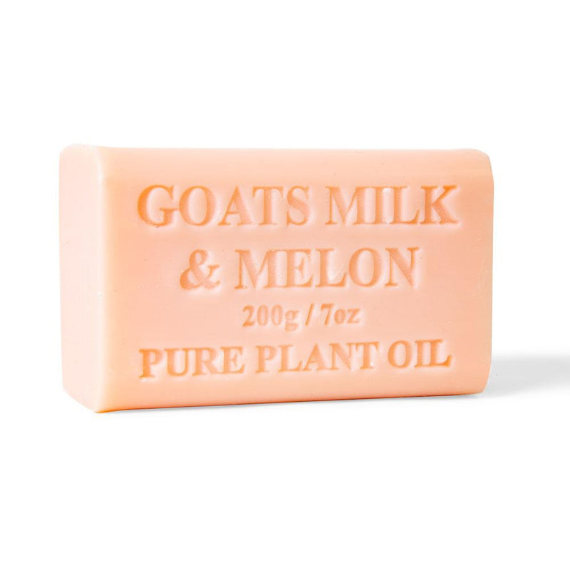 2x 200g Goats Milk Soap Bars - Melon Scent Pure Natural Australian Skin Care Payday Deals