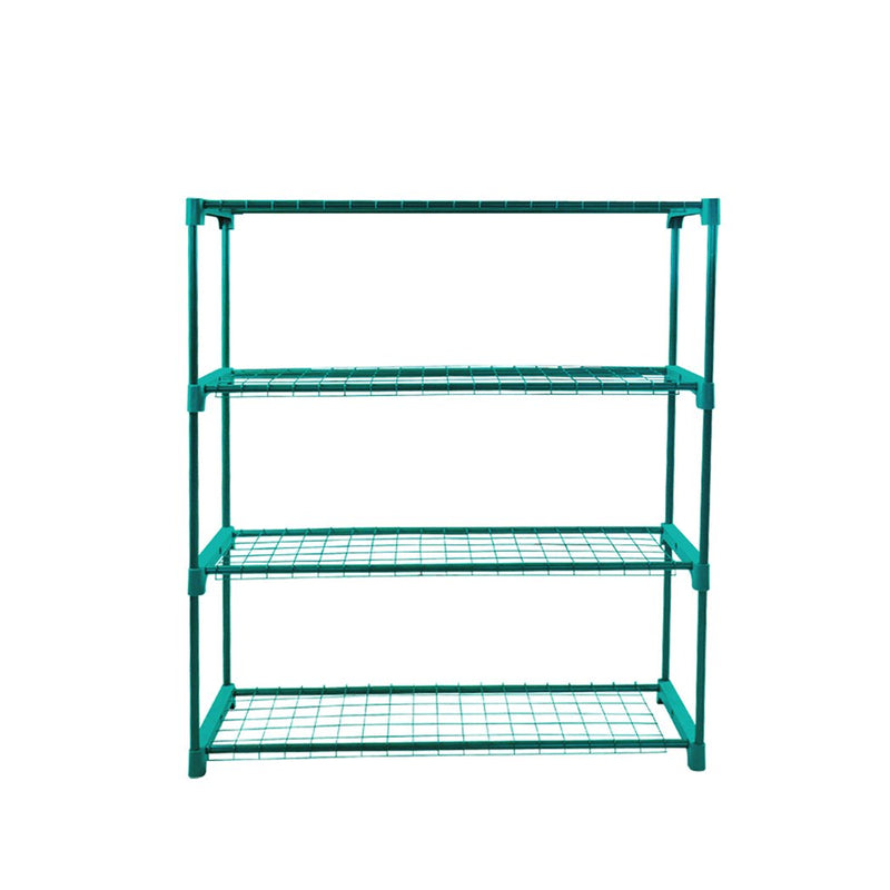 2x 4 Tier Plant Shelve Garden Greenhouse Steel Storage Shelving Frame Stand Rack Payday Deals