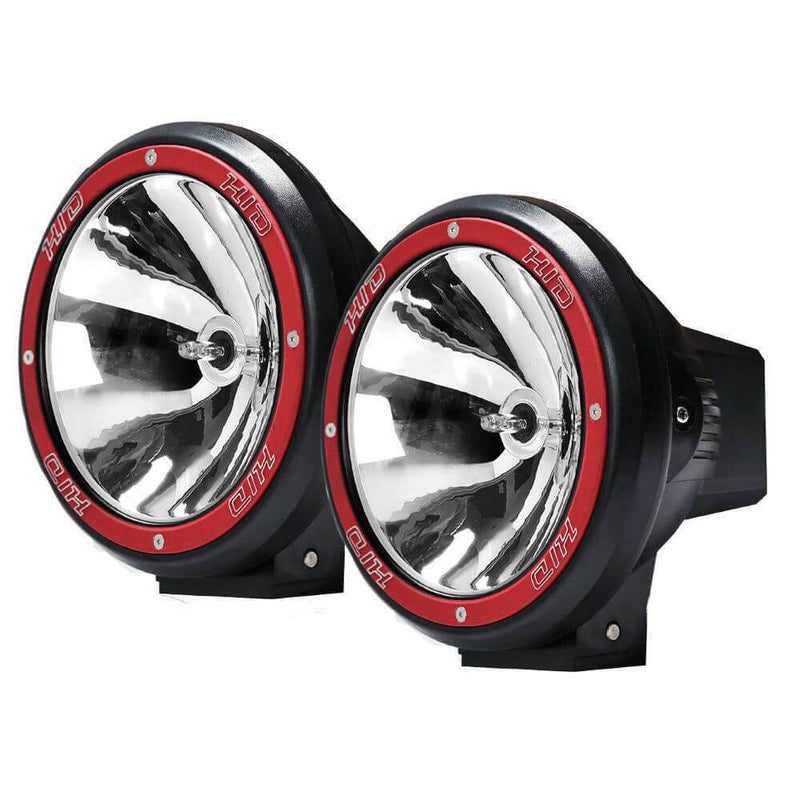 2X 7inch HID 100W Driving Lights XENON Spotlight Offroad Lamp UTE 4x4 Work Red