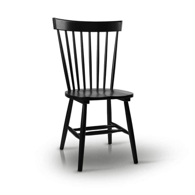 2x Artiss Windsor Replica Dining Chairs Scandinavian Slat Highback Black