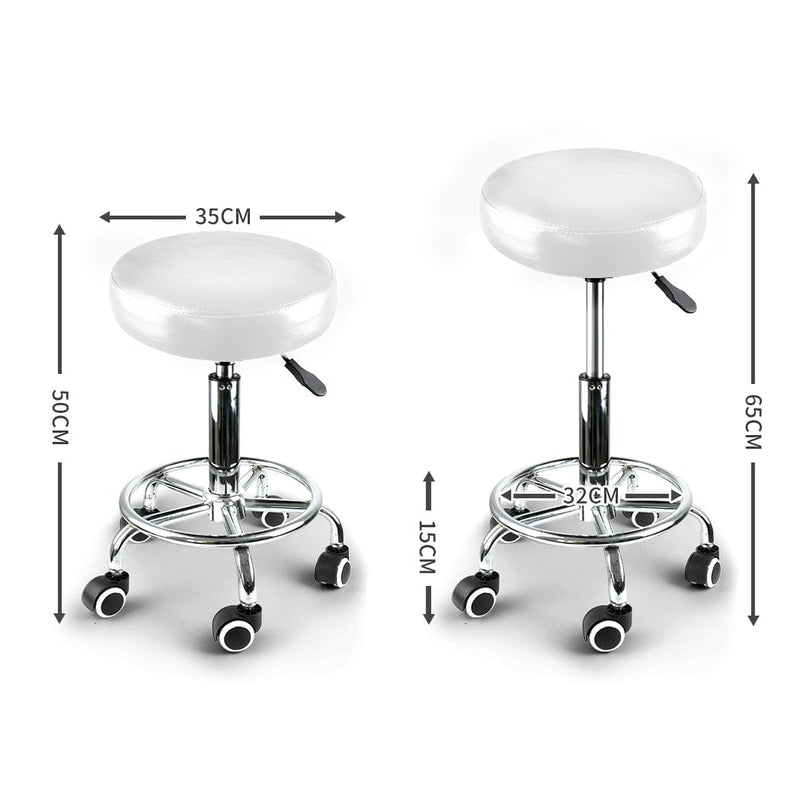 2x Levede Swivel Salon Barstool Hairdressing Stool Barber Chair Equipment Beauty Payday Deals