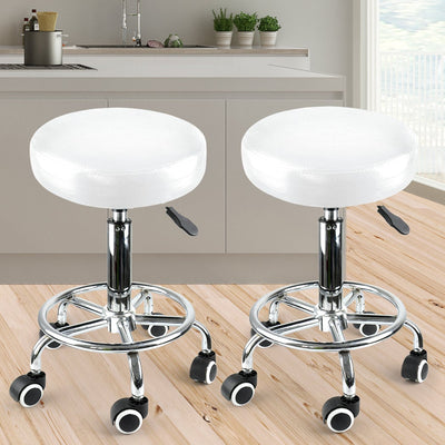 2x Levede Swivel Salon Barstool Hairdressing Stool Barber Chair Equipment Beauty Payday Deals