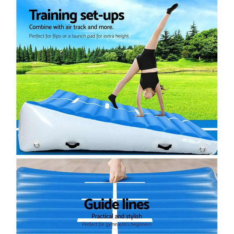 2X2X0.4M Airtrack Inflatable Air Track Ramp Incline Mat Floor Gymnastics