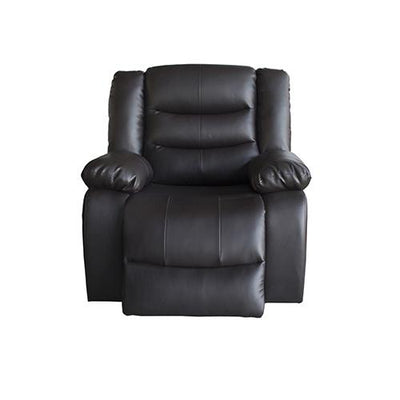 3+2+1 Seater Recliner Sofa In Faux Leather Lounge Couch in Black Payday Deals