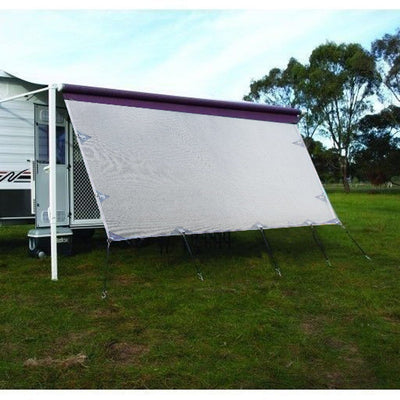 3.4m Caravan Privacy Screen Side Sunscreen Sun Shade for 12' Roll Out Awning Payday Deals