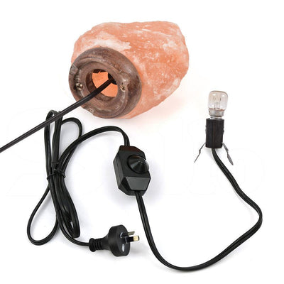 3-5 kg Himalayan Salt Lamp Rock Crystal Natural Light Dimmer Switch Cord Globes Payday Deals