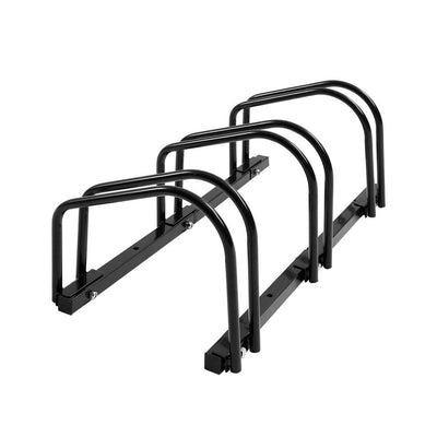 3 Bike Floor Parking Rack Bikes Stand Bicycle Instant Storage Cycling Portable