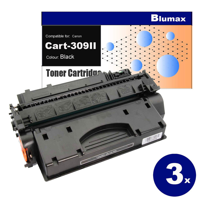 3 Pack Blumax Alternative for Canon CART-309II Black Toner Cartridges Payday Deals