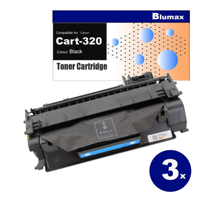 3 Pack Blumax Alternative for Canon CART-320 Black Toner Cartridges