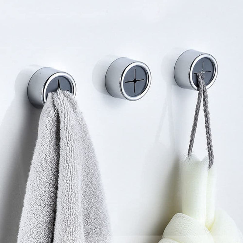 3 Pack Self Adhesive Round Towel Hooks for Kitchen and Bathroom Payday Deals