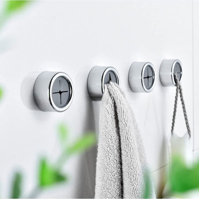 3 Pack Self Adhesive Round Towel Hooks for Kitchen and Bathroom Payday Deals