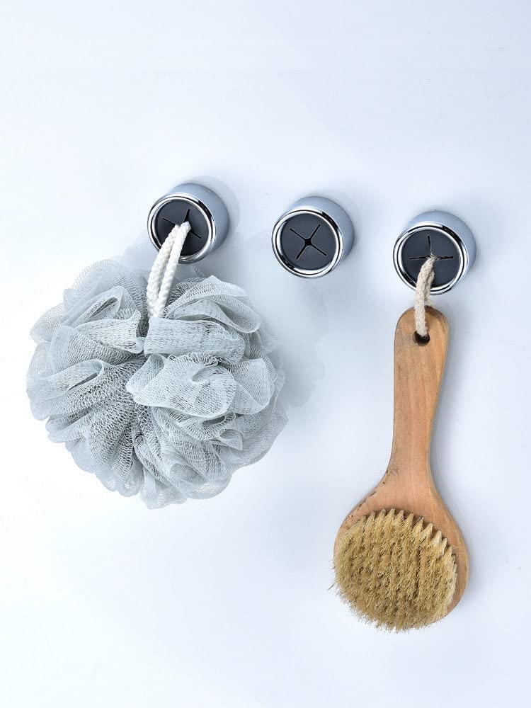 3 Pack Self Adhesive Round Towel Hooks for Kitchen and Bathroom Payday Deals