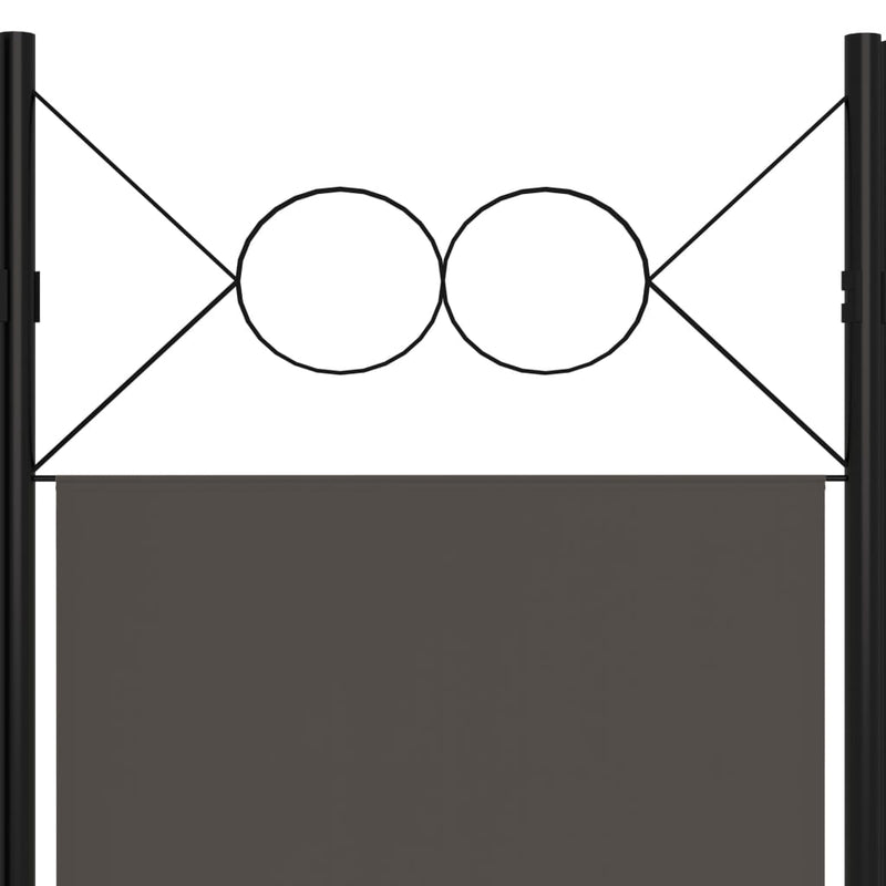 3-Panel Room Divider Anthracite 120x180 cm Payday Deals
