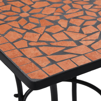 3 Piece Mosaic Bistro Set Ceramic Tile Terracotta Payday Deals