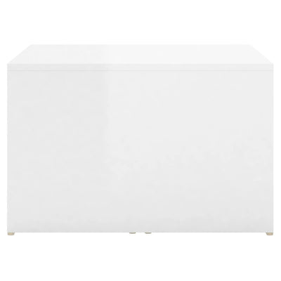 3 Piece Nesting Coffee Table Set High Gloss White 60x60x38 cm Payday Deals