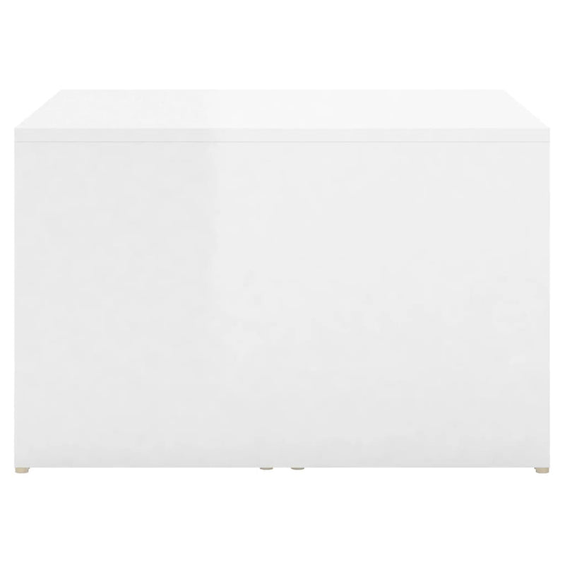 3 Piece Nesting Coffee Table Set High Gloss White 60x60x38 cm Payday Deals