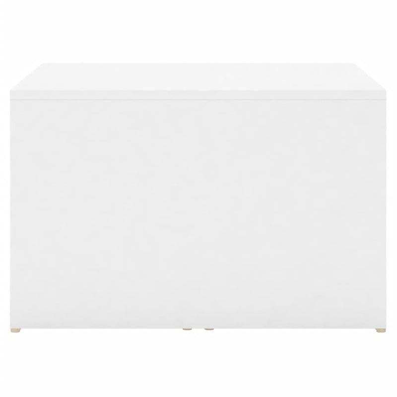 3 Piece Nesting Coffee Table Set White 60x60x38 cm Chipboard Payday Deals