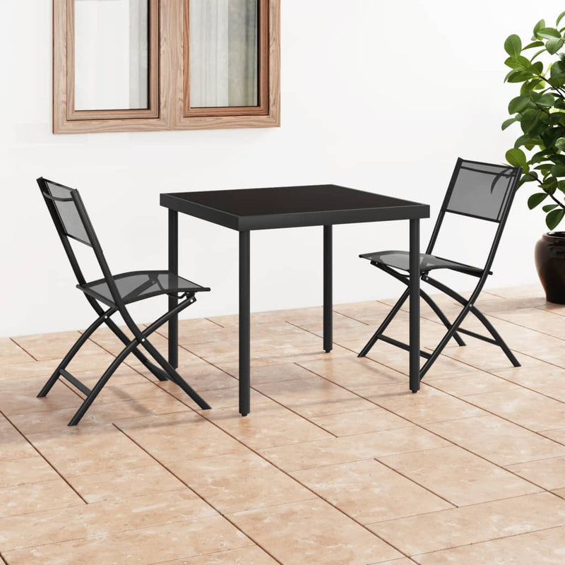 3 Piece Outdoor Dining Set Steel Payday Deals