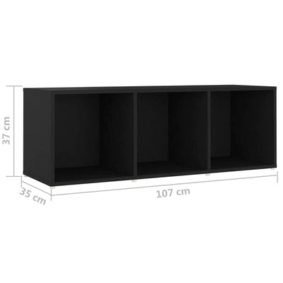 3 Piece TV Cabinet Set Black Engineered Wood Payday Deals