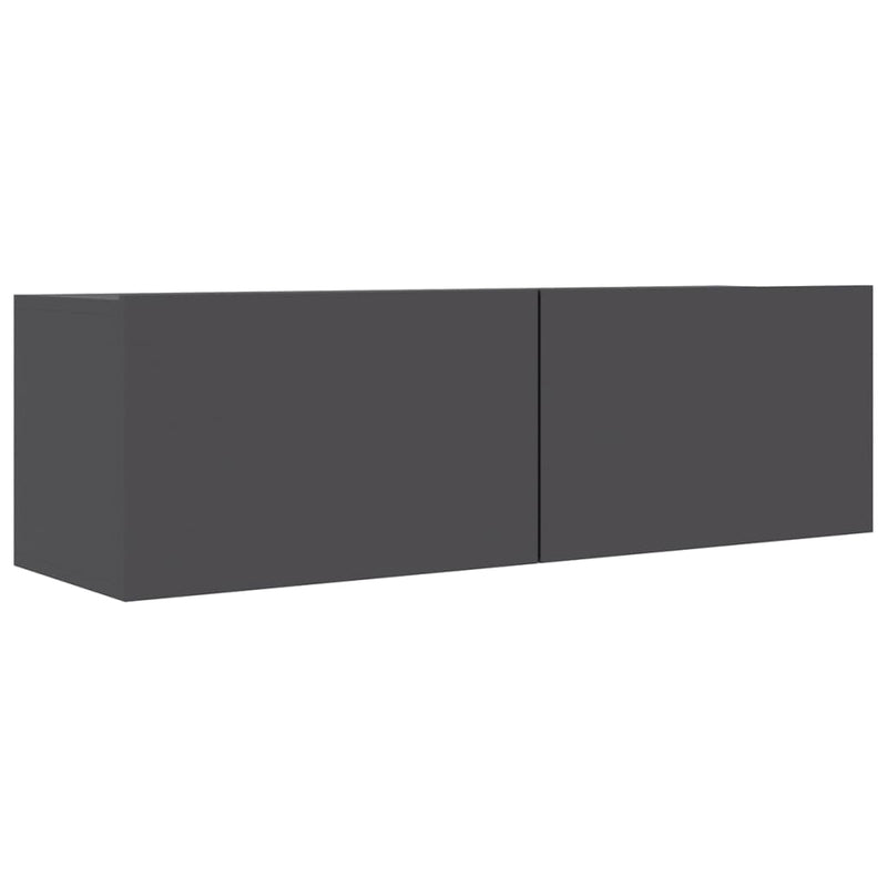 3 Piece TV Cabinet Set Grey Chipboard Payday Deals