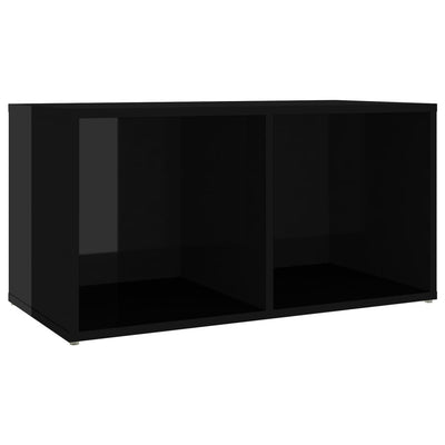 3 Piece TV Cabinet Set High Gloss Black Engineered Wood Payday Deals