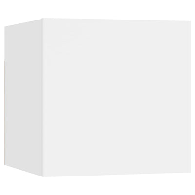 3 Piece TV Cabinet Set White Chipboard Payday Deals