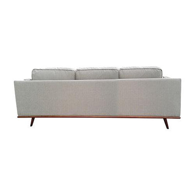 3 Seater Sofa Beige Fabric Modern Lounge Set for Living Room Couch with Wooden Frame Payday Deals