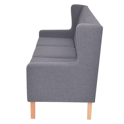 3-Seater Sofa Fabric Grey Payday Deals