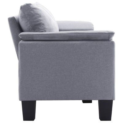 3-Seater Sofa Light Grey Fabric Payday Deals