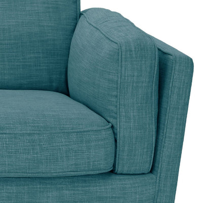 3 Seater Sofa Teal Fabric Lounge Set for Living Room Couch with Wooden Frame Payday Deals