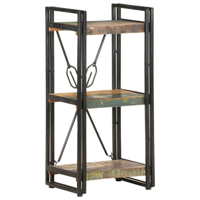 3-Tier Bookcase 40x30x80 cm Solid Reclaimed Wood Payday Deals
