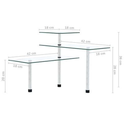 3-Tier Corner Kitchen Shelf Tempered Glass Payday Deals