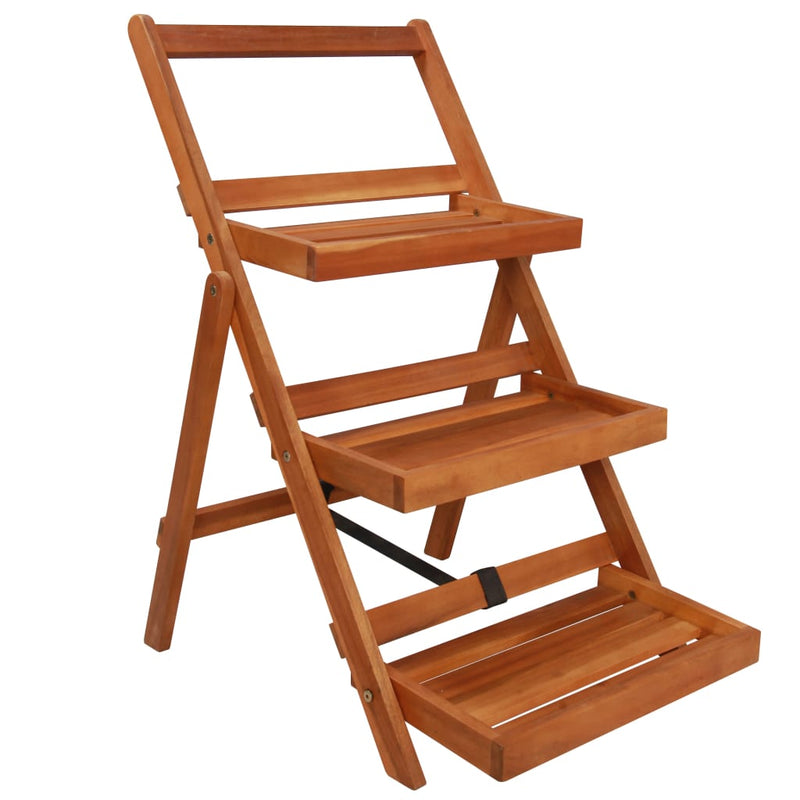 3-Tier Plant Stand 50x63x80 cm Solid Acacia Wood Payday Deals