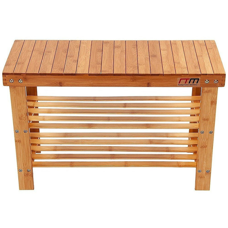 3 Tier Shoe Rack Bamboo Wooden Storage Shelf Stand Bench Cabinet Organiser Payday Deals