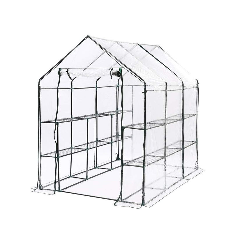 3 Tier Walk In Greenhouse Garden Shed PVC Cover Film Tunnel Green House Plant Payday Deals