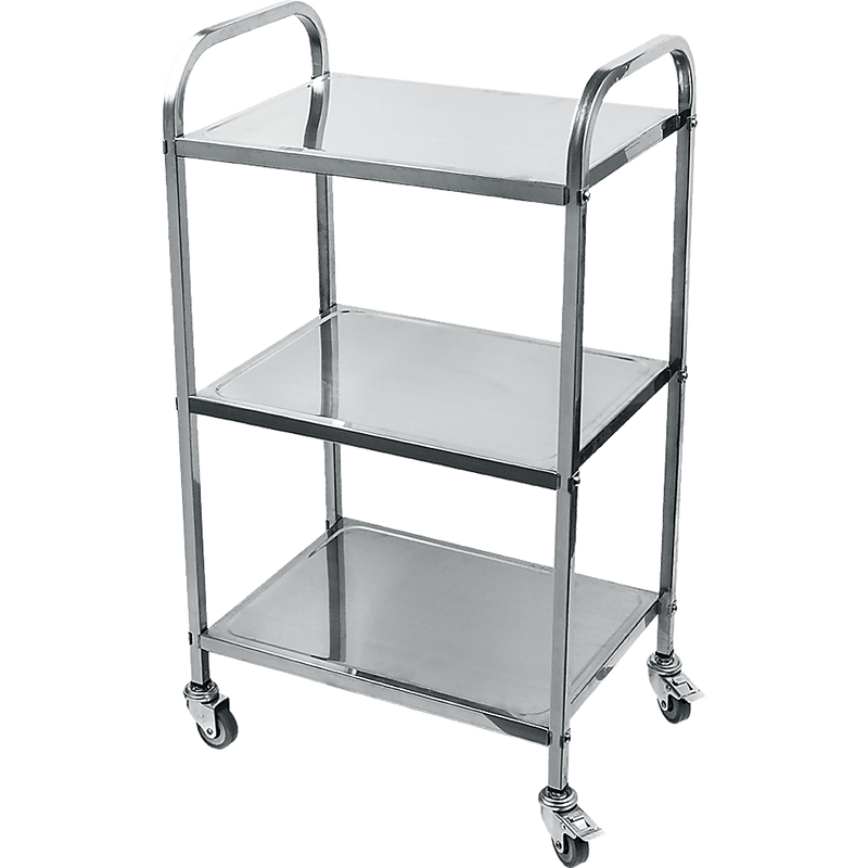 3 Tiers Food Trolley Cart Stainless Steel Utility Kitchen Dining Service Payday Deals