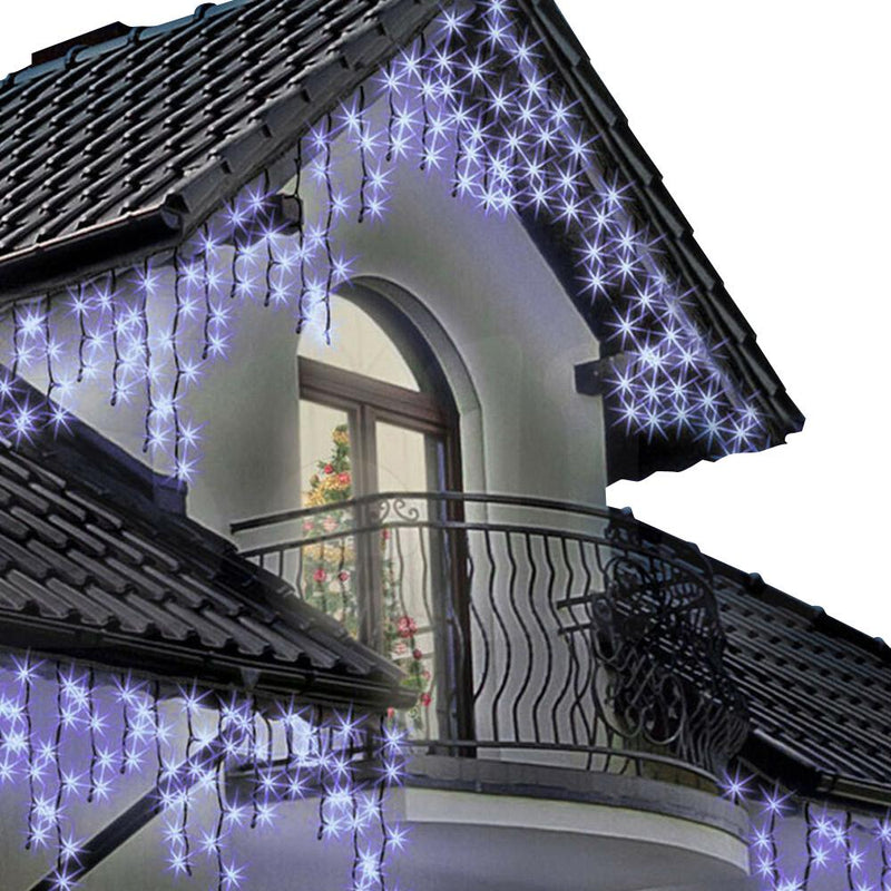 300 LED Curtain Fairy String Lights Wedding Outdoor Xmas Party Lights Cool White Payday Deals