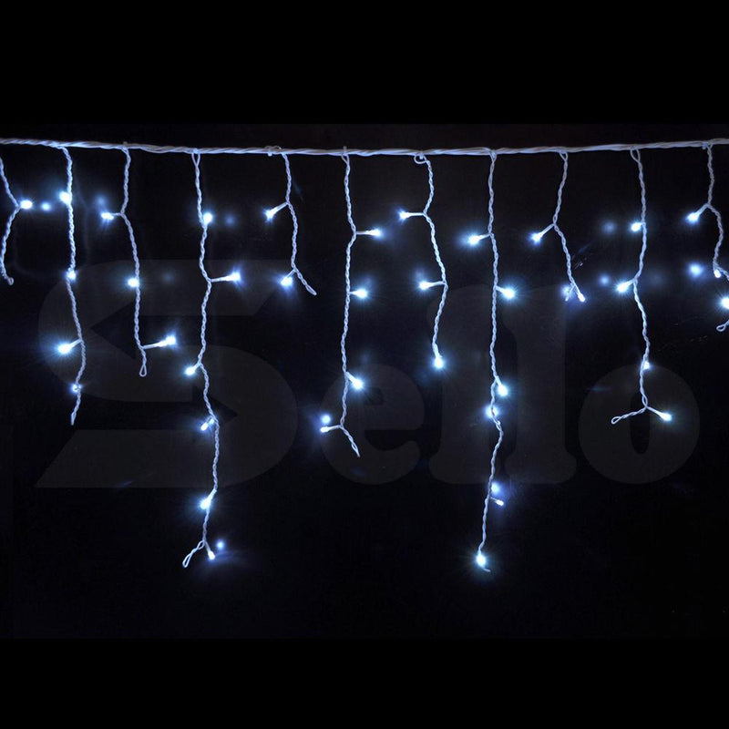 300 LED Curtain Fairy String Lights Wedding Outdoor Xmas Party Lights Cool White Payday Deals