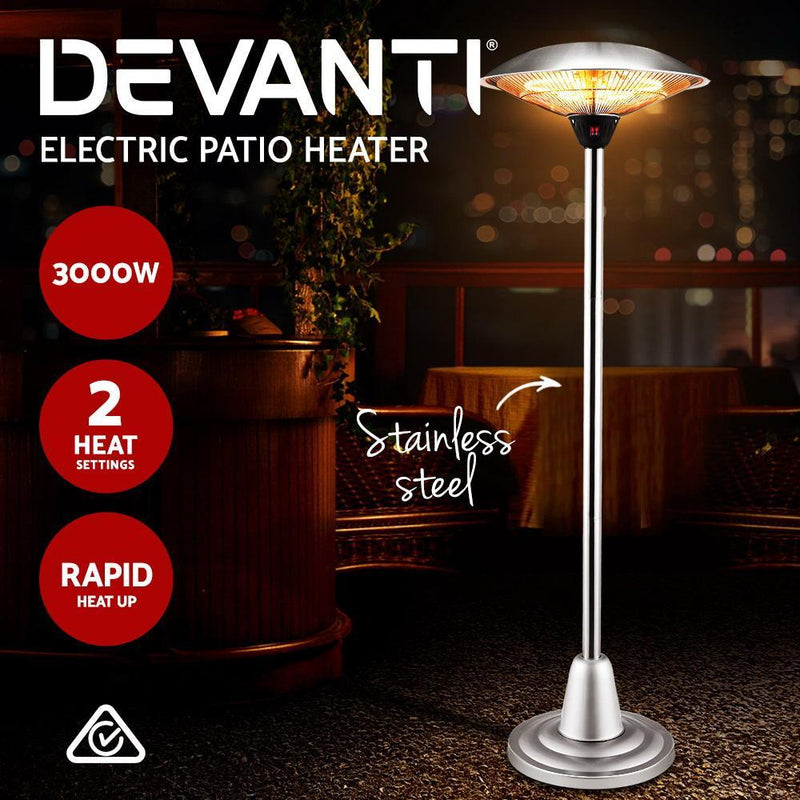 3000w Electric Portable Patio Strip Heater Payday Deals