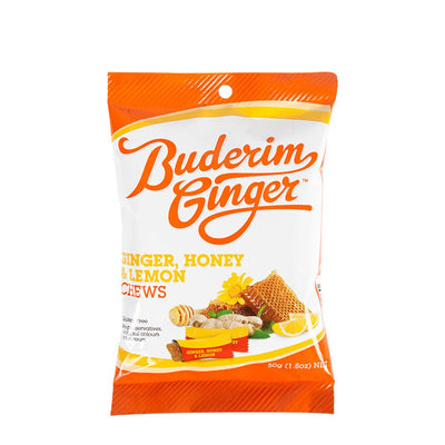 Buderim Ginger Ginger, Honey & Lemon Chews 50g