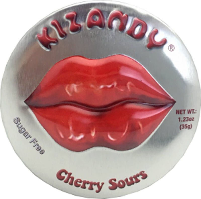 Kizandy Sugar Free Tin Cherry Sours Candy 35g