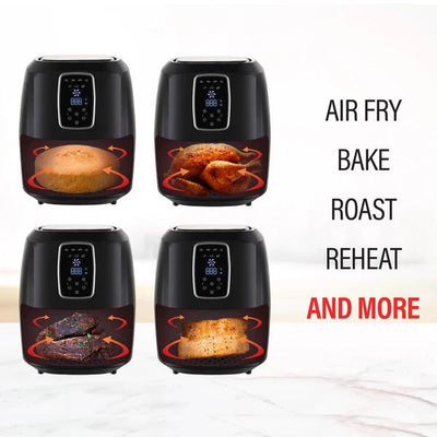 Kitchen Couture 7L Digital Air Fryer (Black) - Payday Deals