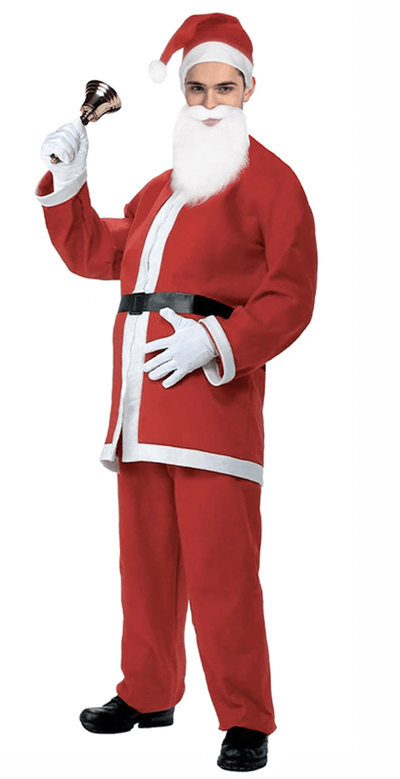 ADULT SANTA CLAUS COSTUME Suit Father Xmas Party Outfit Father Christmas